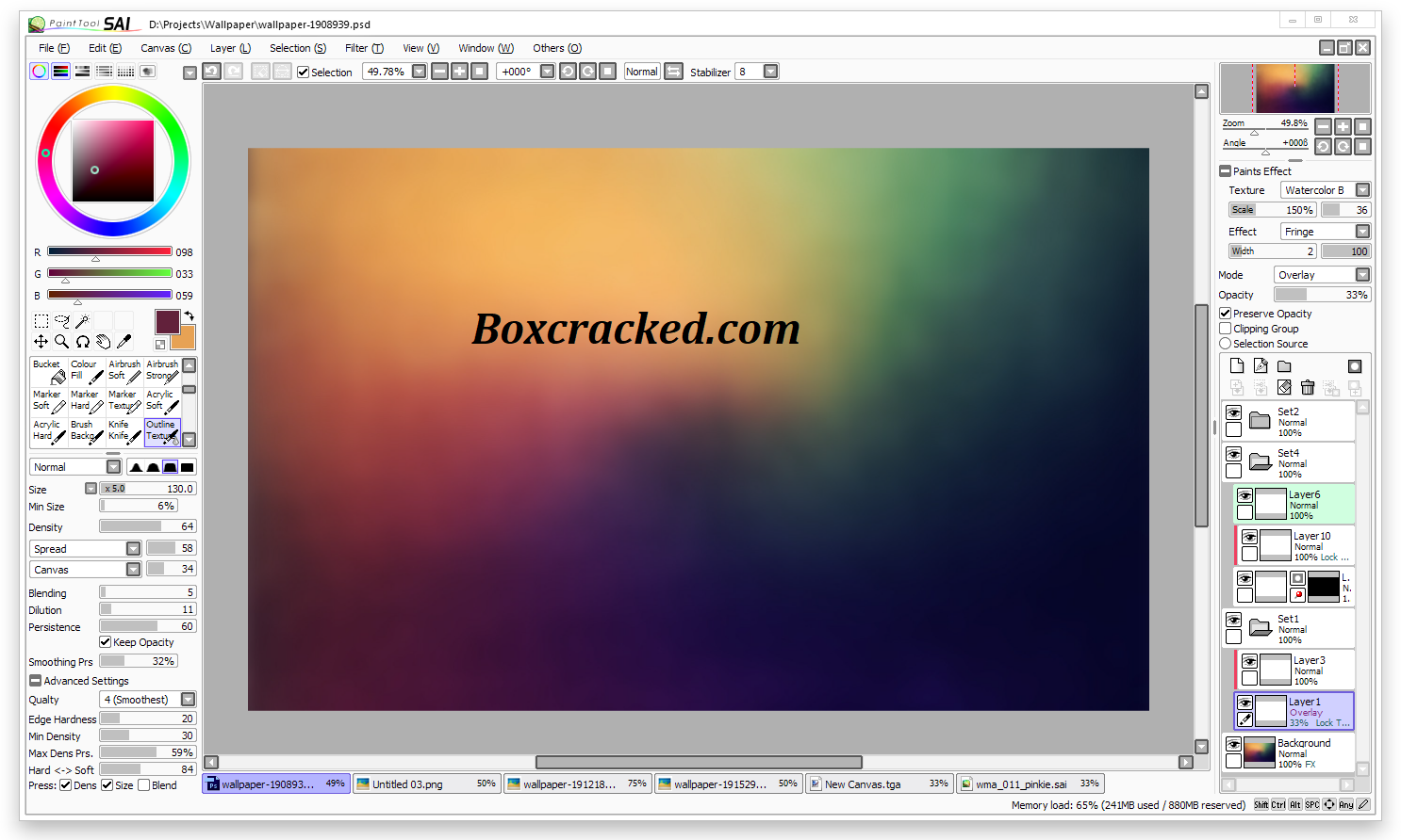 Paint Tool SAI Crack + Activation Code Free Download